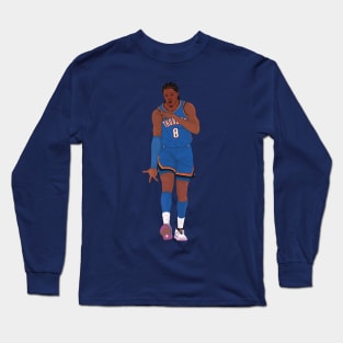 Jalen Williams Digital Illustration Long Sleeve T-Shirt